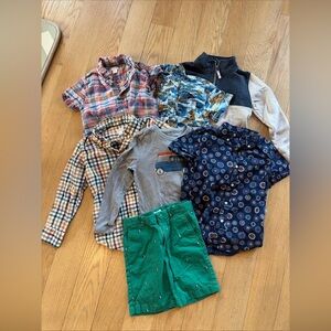 J Crew Crewcuts Boys Lot Of 7 Summer School Size S 6-7 Shorts Shirts